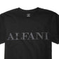 Camiseta masculina com estampa gráfica Alfani, preta, tamanho X-G