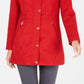 INC International Concepts Casaco feminino com acabamento em pele sintética, vermelho, tamanho pequeno