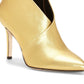 Coleção Feminina Jessica Simpson Bota de Couro Karat Gold Layra Amarela Tamanho 6,5 M