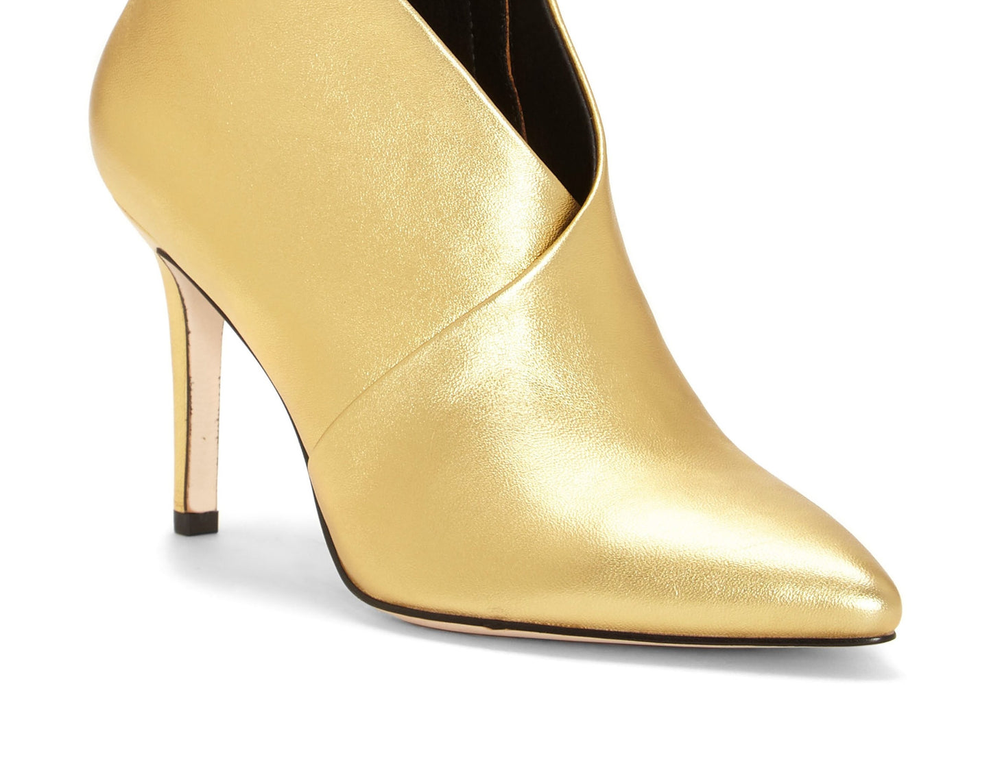Coleção Feminina Jessica Simpson Bota de Couro Karat Gold Layra Amarela Tamanho 6,5 M