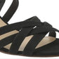 XOXO Eden Salto Social Feminino Camurça Sintética Tiras Preto Tamanho 8.5