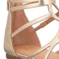 Material Girl Bota Feminina Sira Fabric Biqueira Aberta Casual Metálica Amarela Tamanho 6.5