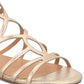 Material Girl Bota Feminina Sira Fabric Biqueira Aberta Casual Metálica Amarela Tamanho 6.5