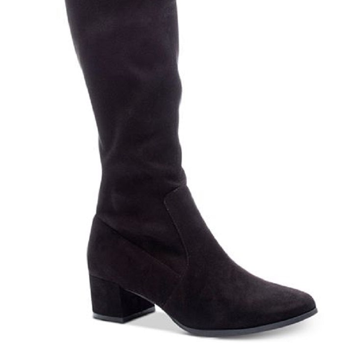 Sapatos de camurça místicos femininos Chinese Laundry, pretos, tamanho 6 M