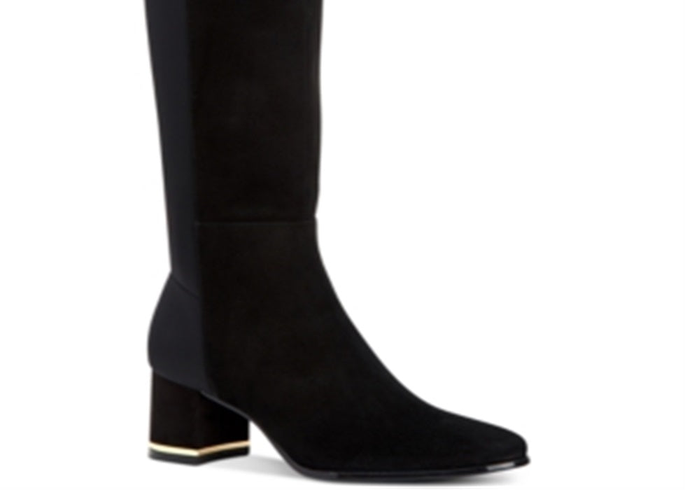 Calvin Klein Freeda Botas de Cano Largo Femininas Pretas Tamanho 6M-WS