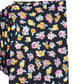 Gravata social masculina Bar III Newbury Floral com estampa floral, preta, tamanho regular