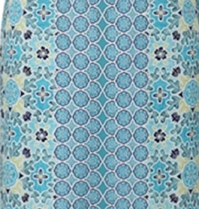 Vestido sem mangas feminino Charter Club com estampa mista, azul, tamanho grande