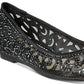 Sapatos baixos femininos Charter Club Tonina bico fino pretos tamanho 6 M