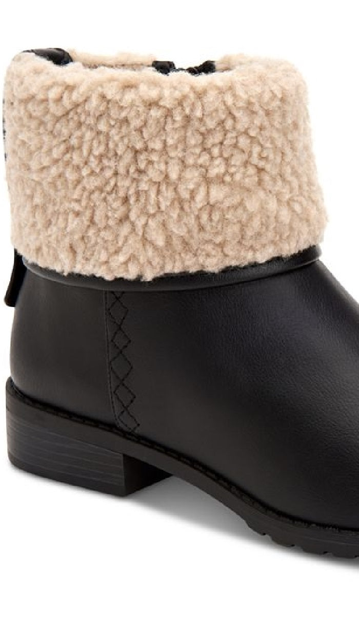 Botas de cano curto femininas Bettey da Style &amp; Co, pretas, tamanho 7,5 M