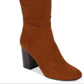 Botas sociais femininas Kenneth Cole Reaction Corie Lace, marrom, tamanho 7 M