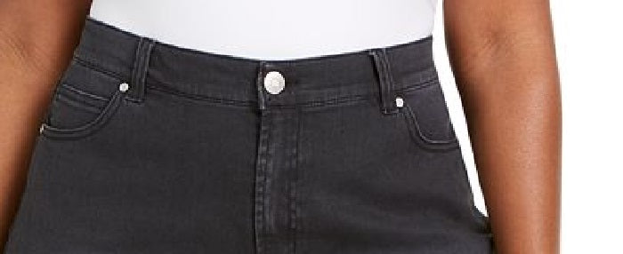 Shorts femininos de cintura alta, elásticos, desfiados e com bolsos, rosa, celebridade, tamanho 20W