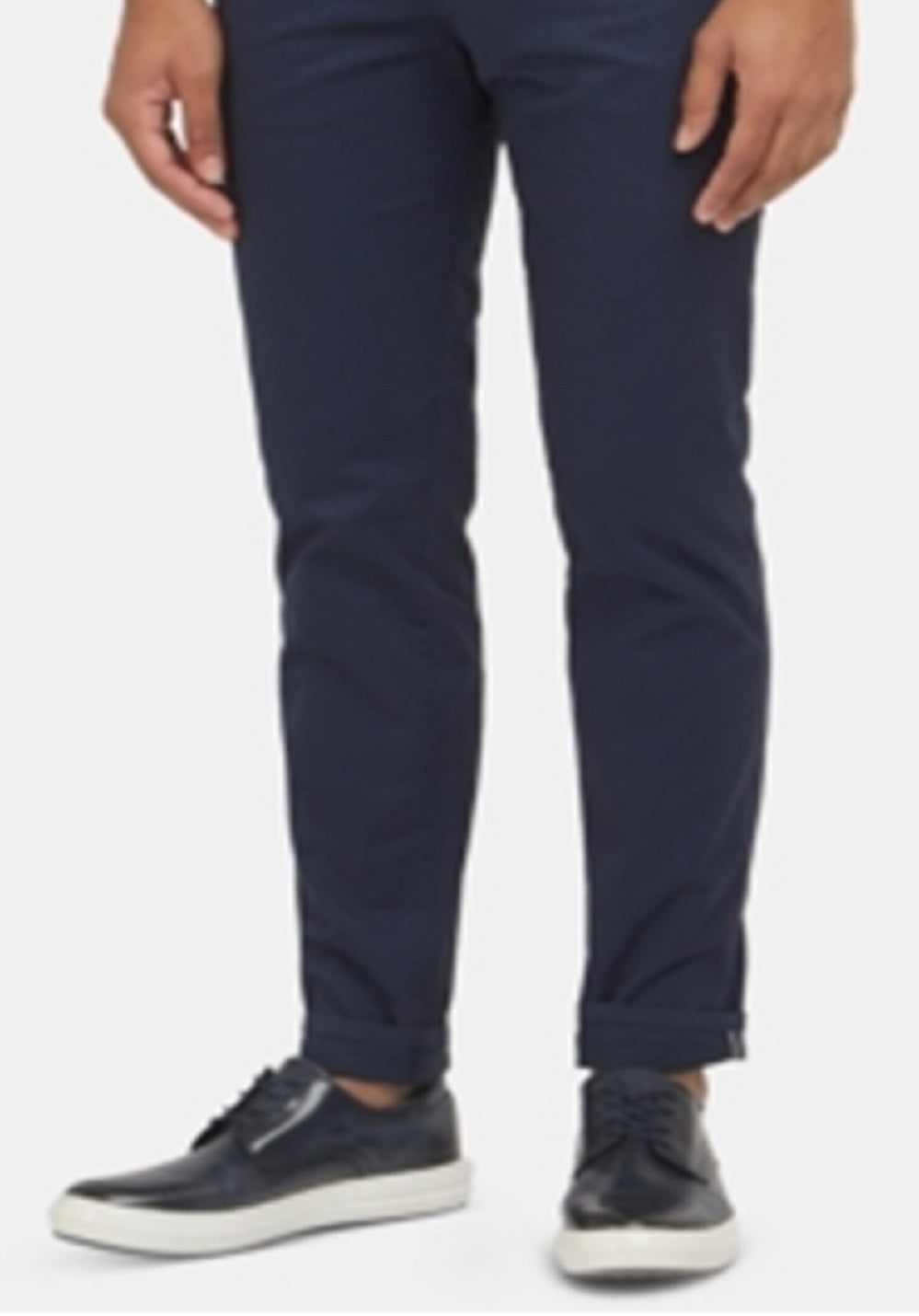 Calça Chino Masculina Kenneth Cole New York Sarja Reta Azul Tamanho 36X30