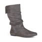 Bota feminina Shelley 3 da coleção Journee, cinza, tamanho 10 M