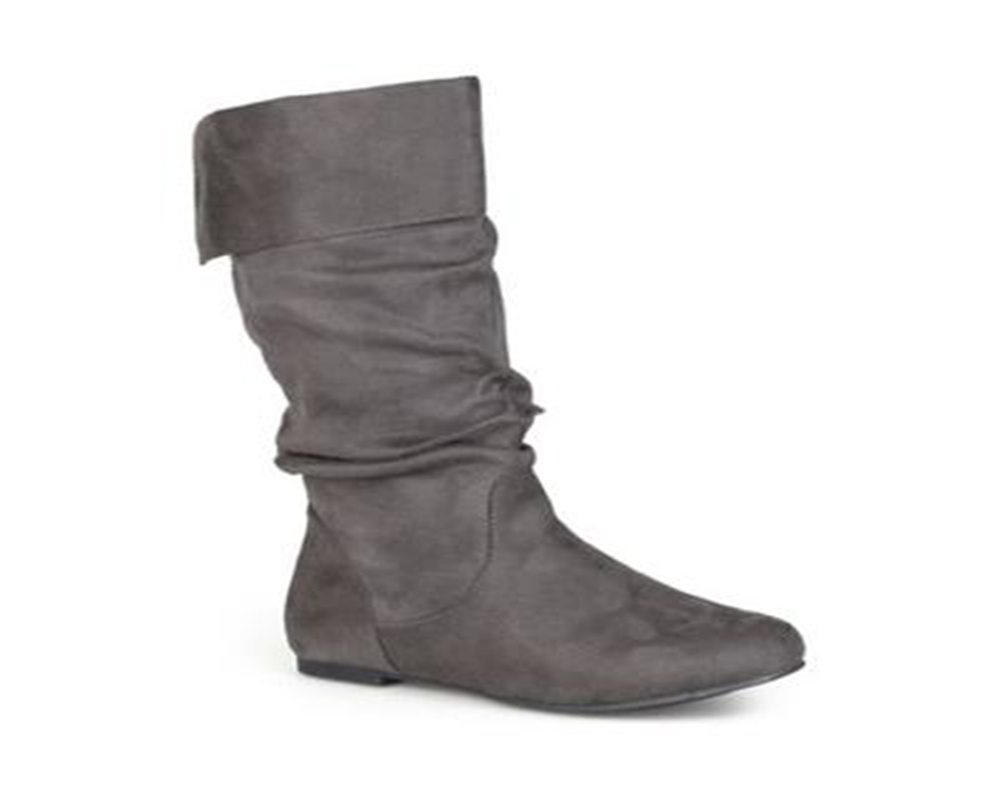 Bota feminina Shelley 3 da coleção Journee, cinza, tamanho 10 M