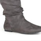 Bota feminina Shelley 3 da coleção Journee, cinza, tamanho 10 M