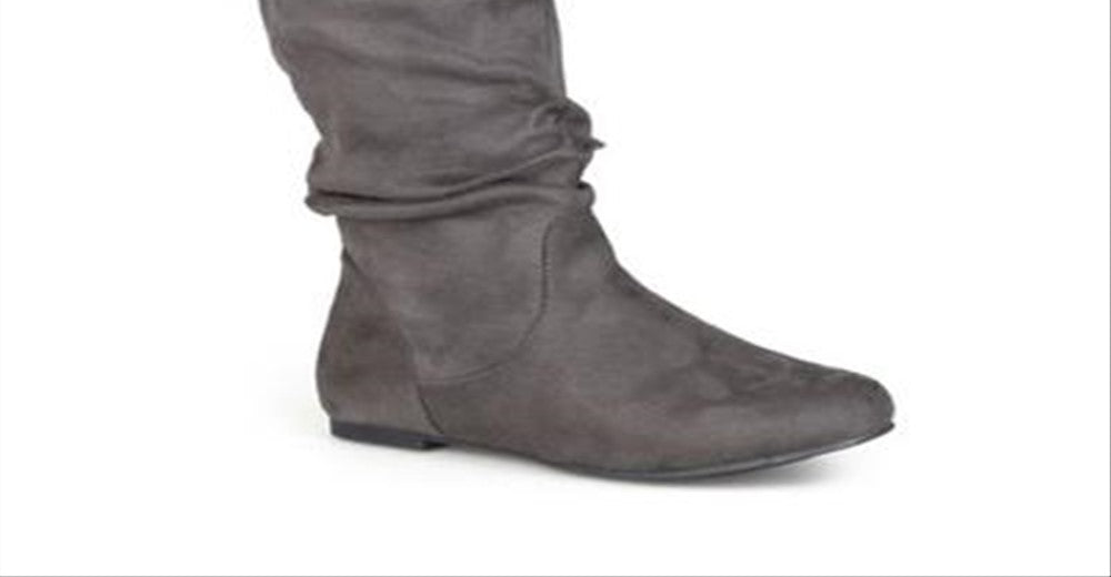 Bota feminina Shelley 3 da coleção Journee, cinza, tamanho 10 M
