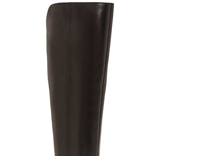 Botas de montaria femininas INC International Concepts Fadora de couro com tachas, marrom, tamanho 8 M