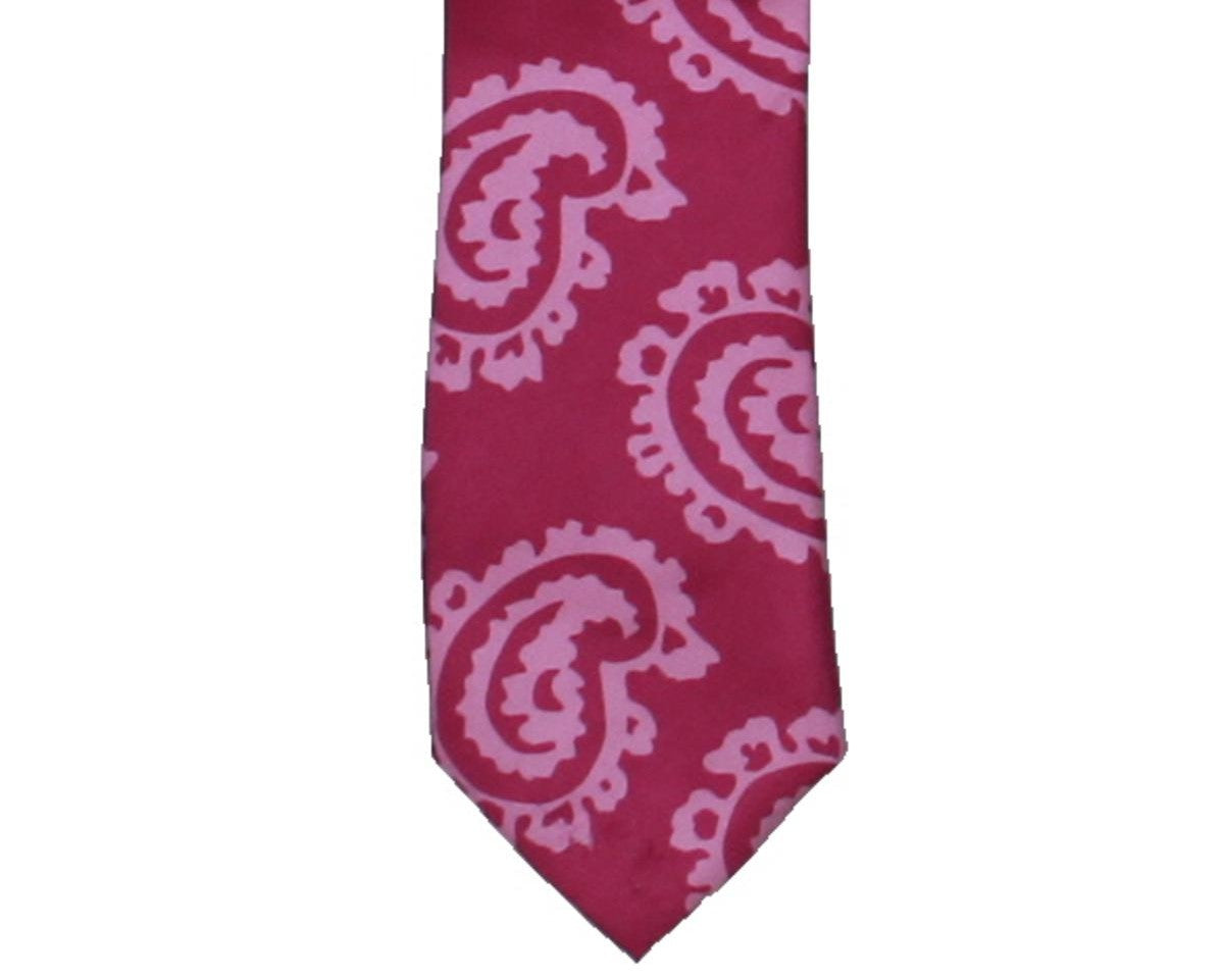 Gravata profissional de seda masculina Sean John, rosa, tamanho regular