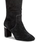 Botas femininas Alfani Nessii Tall Block Heel High, cinza, tamanho 7 M