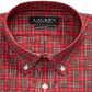 Camisa social masculina Ralph Lauren vermelha tamanho 14,5 x 32 x 33