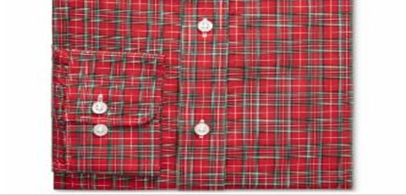 Camisa social masculina Ralph Lauren vermelha tamanho 14,5 x 32 x 33