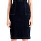 Vestido jeans feminino com cadarço INC International Concepts, azul, tamanho 14