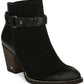 Botas femininas Sam Edelman Minetta pretas, tamanho 9,5M