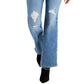 Calça jeans feminina INC International Concepts Elizabeth Curvy Bootcut azul tamanho 6