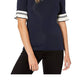 Blusa Ralph Lauren Feminina Manga Curta Gola Joia Azul Tamanho X-G