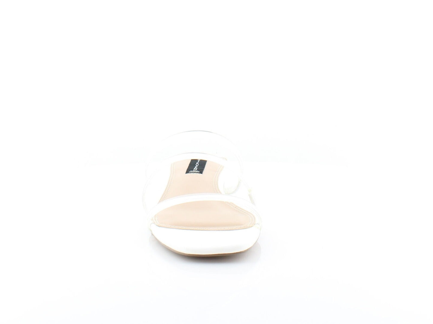 Sandálias femininas Steven by Steve Madden Hades Slip-on Slide, brancas, tamanho 8 M