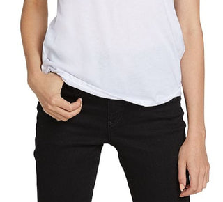 Camisetas femininas Volcom com logotipo Easy Babe Rad Tee, branca, tamanho G