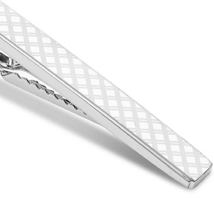 Ryan Seacrest Distinction Randy Tie Bar Masculino Cinza Tamanho Regular