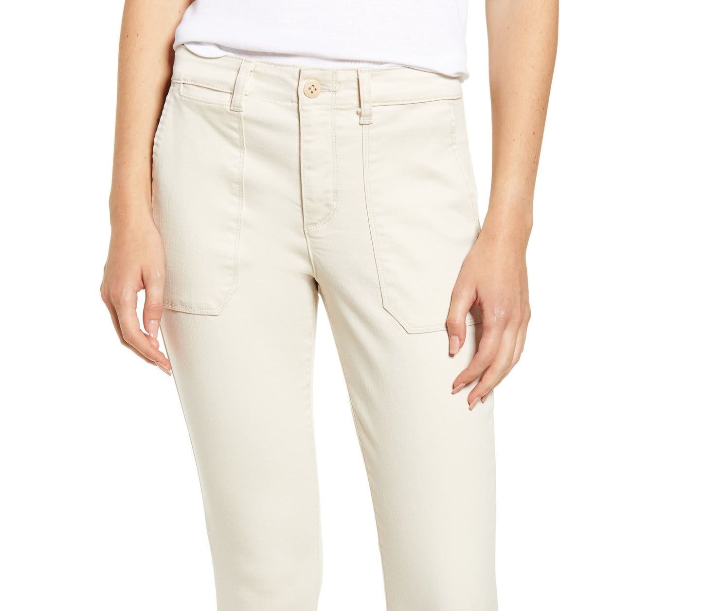 Calça jeans skinny Sanctuary feminina Standard Surplus Solid Cigarette, marrom, tamanho 32