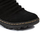 Botas de inverno femininas Baretraps Alick com pele sintética para clima frio, pretas, tamanho 11 M