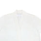 Cardigan feminino Charter Club com bainha curva e cor lisa, branco, tamanho pequeno