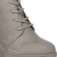 Carlos by Carlos Santana Wills com cadarço e salto plataforma feminino, cinza, tamanho 10 M