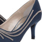 Caparros Oz Peep Toe Classic Scarpin Feminino Azul Tamanho 10M