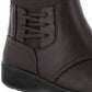 Botas femininas Easy Street com bico redondo e zíper, marrom, 8,5 m
