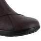 Botas femininas Easy Street com bico redondo e zíper, marrom, 8,5 m