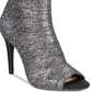 Botas femininas de cano médio com bico fino e tecido Rielee da INC International Concepts, cinza, tamanho 8 M