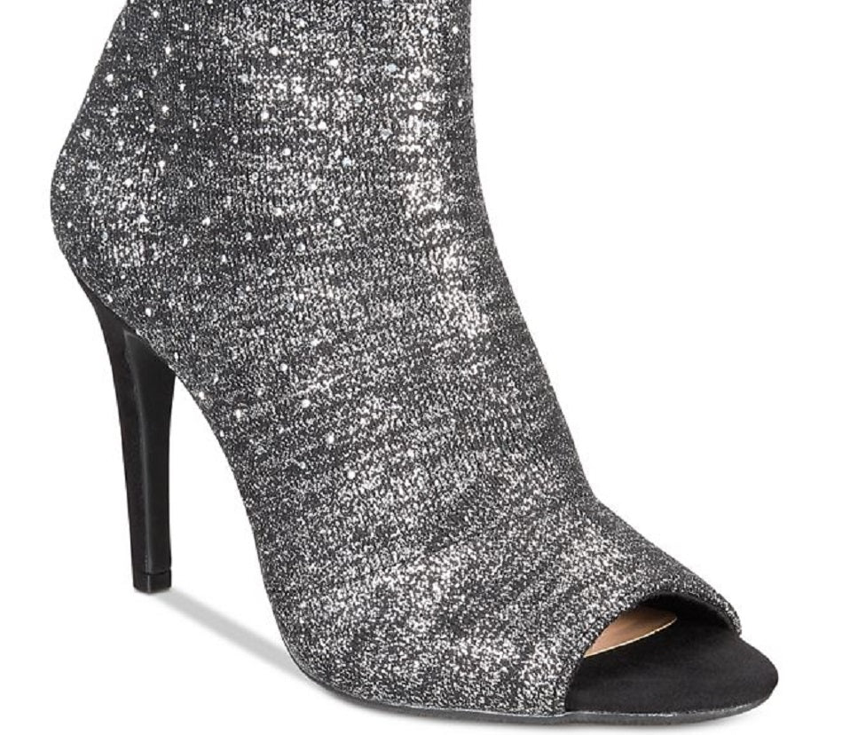 Botas femininas de cano médio com bico fino e tecido Rielee da INC International Concepts, cinza, tamanho 8 M