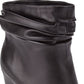 Botas femininas DKNY Sabel Leather Almond Toe Ankle Fashion, pretas, tamanho 8