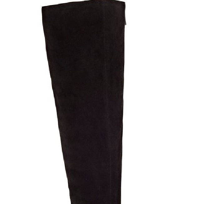 Botas femininas de cano alto Radella Wide Calf Leather da INC International Concepts, pretas, tamanho 8,5 M
