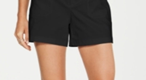 Shorts com cinto feminino INC International Concepts, preto, tamanho 2