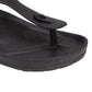 Sandália feminina White Mountain Cadella Thong preta tamanho 6 M