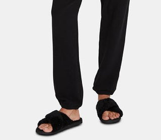 Calça de moletom Volcom Junior Fleece preta, tamanho médio