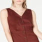 Vestido Alfani Feminino com Botões e MIDI Marrom Tamanho 8 Petite