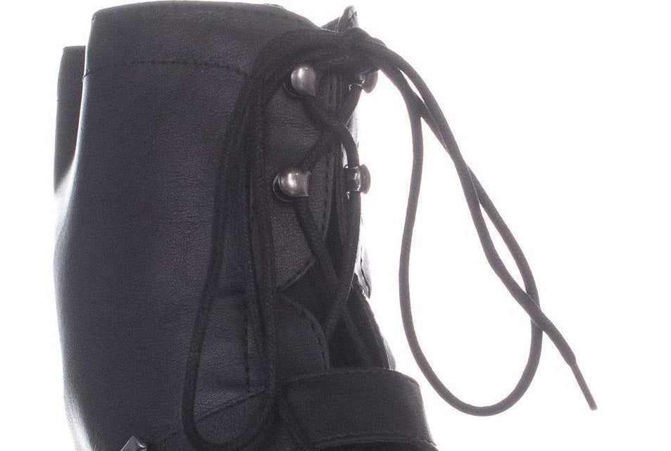 Botas de combate femininas Farrahh da American Rag, pretas, tamanho 7,5 M