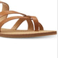 Sandálias de tira fina Nine West Claire Toe femininas, marrom, tamanho 9 M