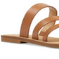 Sandálias de tira fina Nine West Claire Toe femininas, marrom, tamanho 9 M